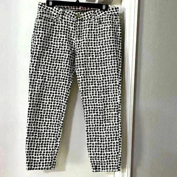 kate spade Pants - Kate Spade Coffee Bean Broom St Capri white/Brown